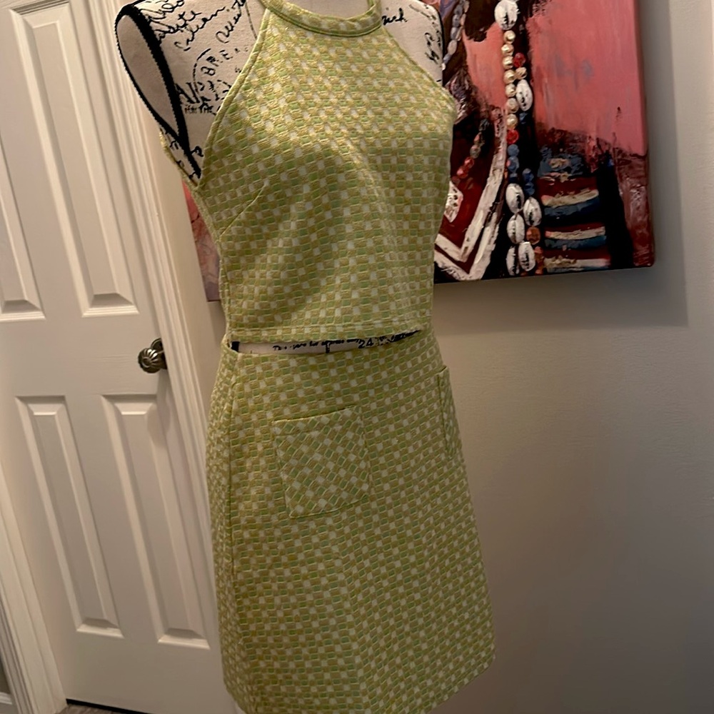 Dress/skirt set yellow/gold/green/multi